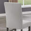 Ensemble de 2 chaises d'appoint Parsons en tissu gris clair avec pieds en bois gris
