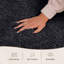 Aspire Homeware Black Shaggy Area Rug Soft Plush Indoor Carpet-2114521739