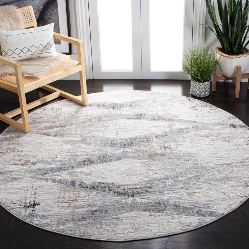 Knisley Cotton Geometric Rug, Square 6'7"