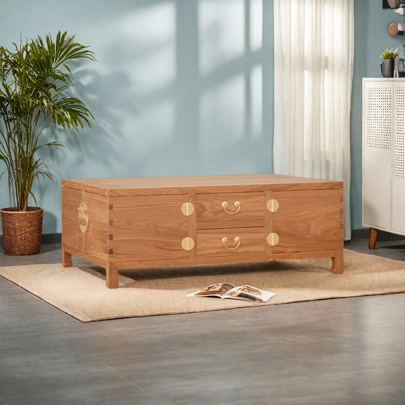 Nouvelle table basse de style rétro chinois, Brun