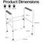 Ashford Height Adjustable Toilet Frame