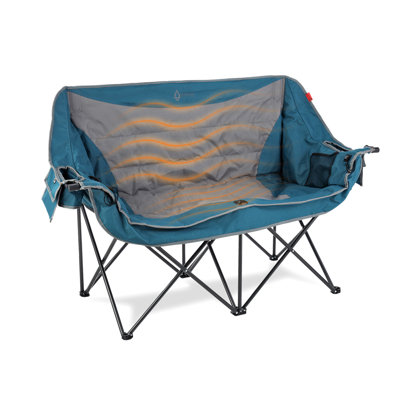 Heated Folding Loveseat by ARROWHEAD Outdoor