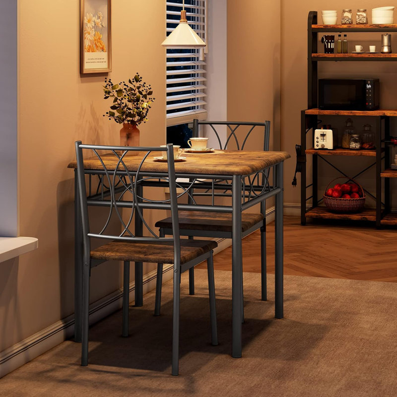 Dining Set, Brown, Brown