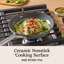 Ceramic Nonstick 8" and 10" Frying Pan Set, Silver Ash