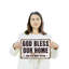 «God Bless Our Home Street» - enseigne en plastique 10 po x 14 po