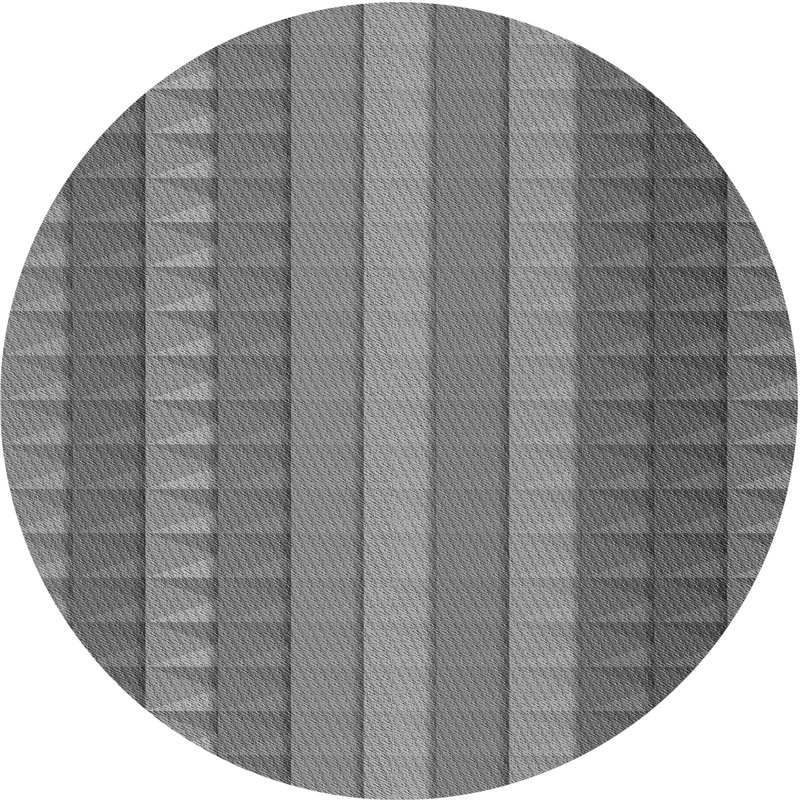 Chevron Indoor Rug, Round 4'