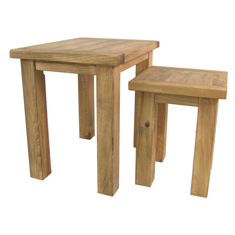Abner Nesting Tables, Waxed