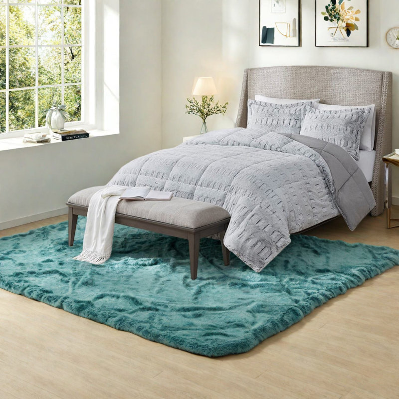 Ensembles de literie ultra doux, en fausse fourrure de polyester pour grand maison moderne