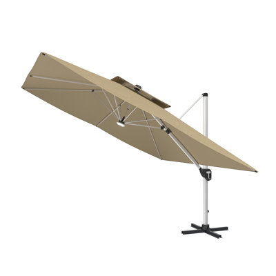 Aleksandur 130'' Square Cantilever Umbrella