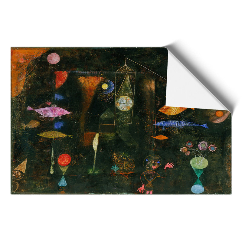Fish Magic by Paul Klee - No Frame Painting, 30cm H x 42cm W x 0.1cm D