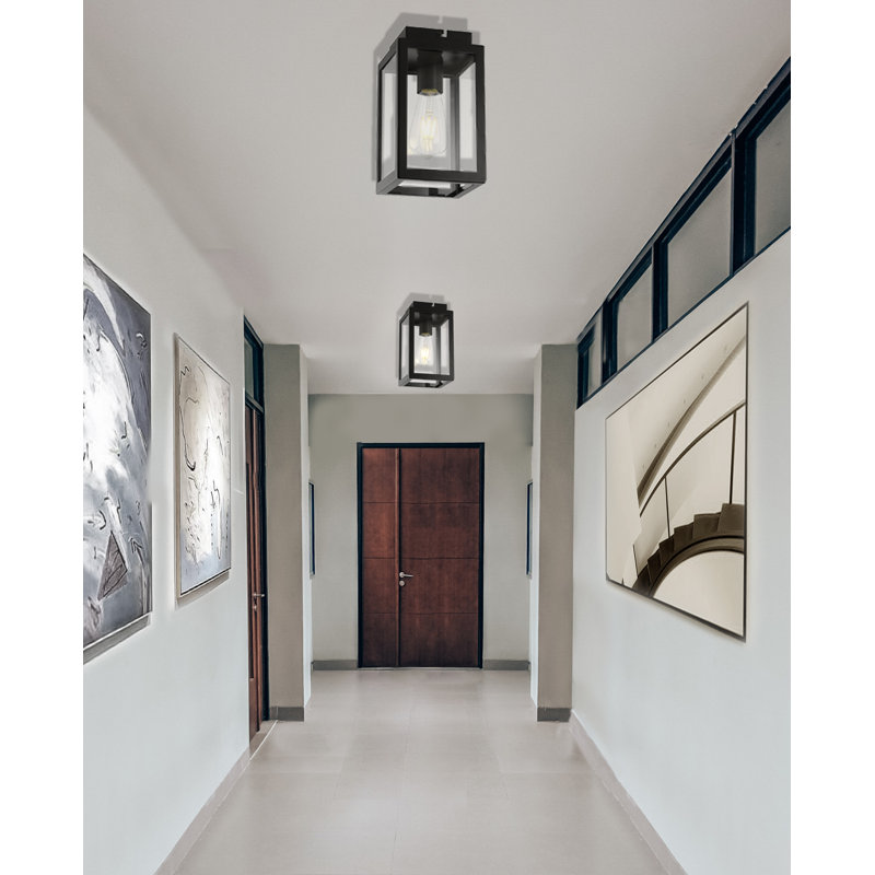 Hilda Glass Semi Flush Mount