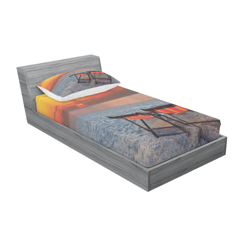 Microfiber Sheet Set, Twin Sheet Set with Fitted Sheet