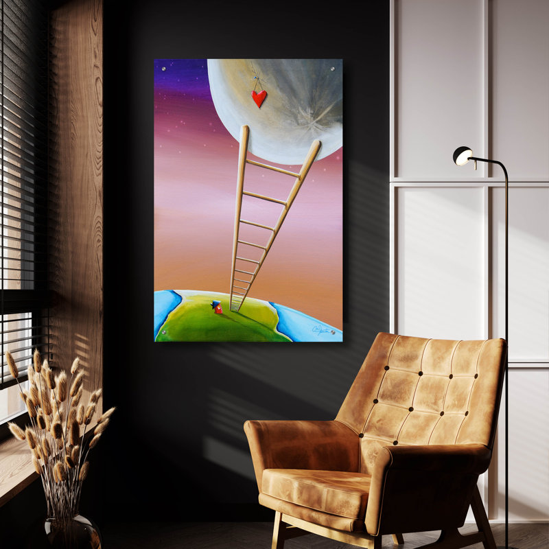 " Destination Moon " Print, 36" H x 24" W x 0.2" D