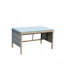 Table basse d'extérieur 1 table basse avec verre trempé transparent