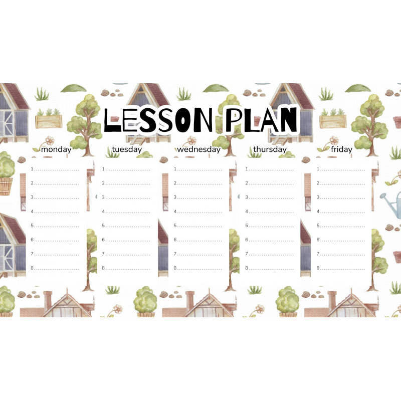Magnetic Lesson Plan Busy Garden