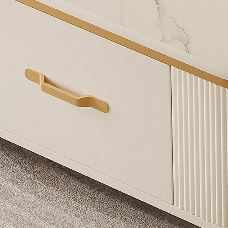 Nouvelle table basse sur pied en bois massif, Jaune, H 16,53 po x L 51,18 po x l 27,55 po