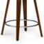 Tabouret pivotant de style Mid-Century avec siège et dossier rembourrés Roland-81961553-111260211