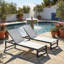 Chaise longue inclinable en aluminium Howe-1144314963