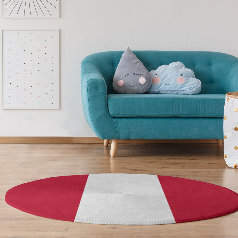 Chenille Indoor Rug, Round 5'
