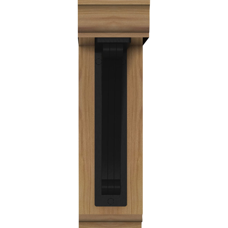 Crawley Traditional Traditional Ironcrest, 14"H x 11 1/2"D, Cèdre rouge de l'Ouest l 3 1/2 po x T 2 po (lisse