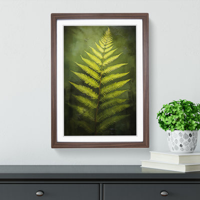 Fern Leaf Romanticism Art - Framed Print