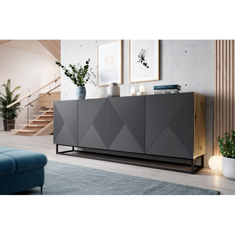 Mehrunisha 200cm Sideboard, Artisan/Rivier Stone