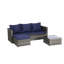 Ensemble de meubles de patio 2 pièces, ensemble modulaire et table en L tissé pour l'extérieur-627340387