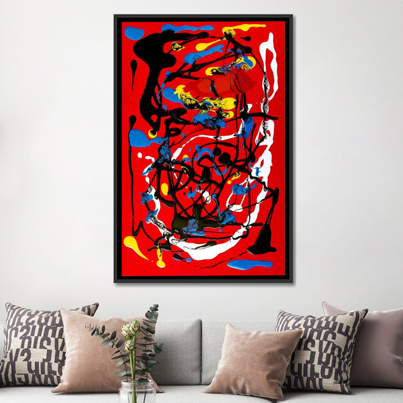 " Voyage " by The Usual Designers, 60" H x 40" W x 1.5" D, Black Framed Canvas, No Matte