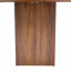 Table de salle à manger ronde 42 po en MDF avec rangement double couche, brun riche, 4 places - style campagne moderne