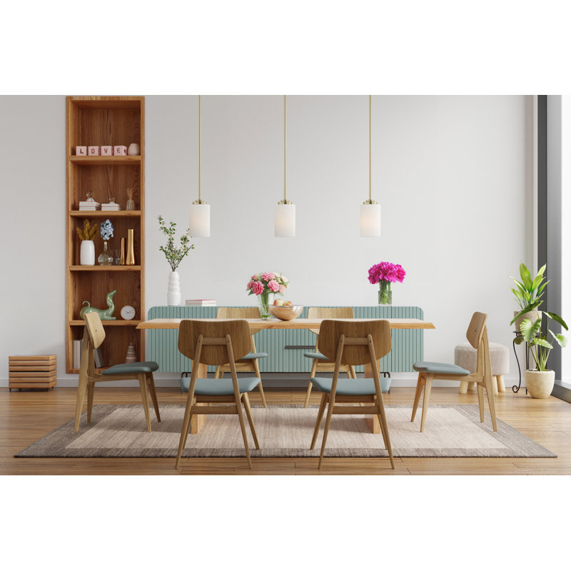 Luminaire suspendu unique à 1 lumière Deven, Laiton satiné