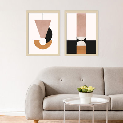 «Candrea Venice Abstract Duo - Set of 2» par Alexander Ginzburg, impressions murales encadrées