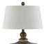 Colette 25.5" Resin Table Lamp with Natural Fabric Shade
