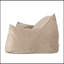 Fauteuil à billes surdimensionné 2 places avec accoudoirs Fila Velveteen, taupe