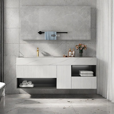Italian style modern simple bathroom cabinet