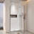 Left And Right Opening Universal Pivot Shower Door-124898829