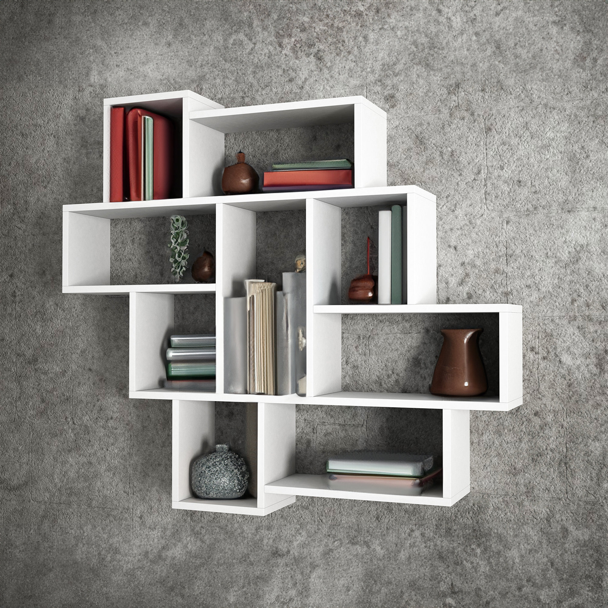 Ebern Designs Xzayvier 9 Piece Cube Shelf | Wayfair