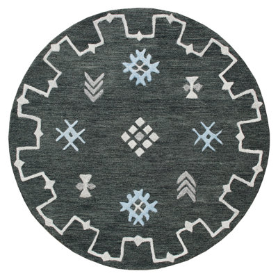 Round Rug Hand Tufted Indoor Rug