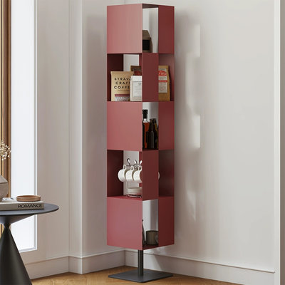 Black Modern Cold-rolled steel Standard Bookcase