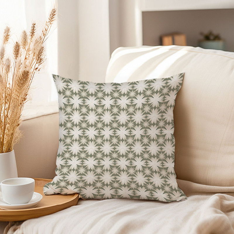 Abstract Green Pattern IV Patterns Modern, 18"H x 18"W