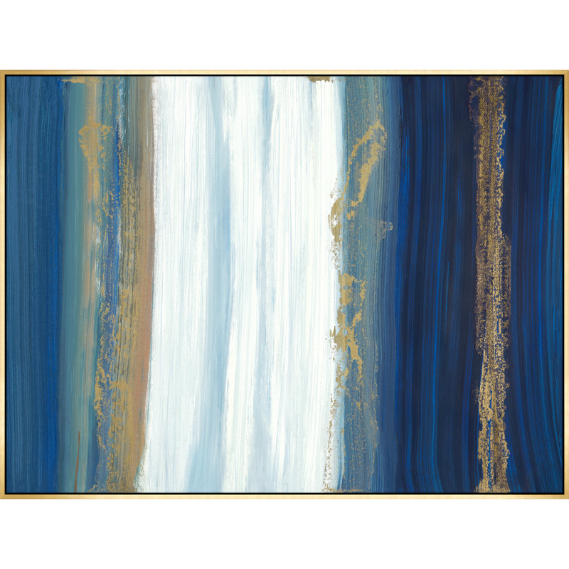 Endless Sea II Painting by Danielle Davis, 25.5" H x 33.5" W x 1.5" D, Image Brush Gel 
