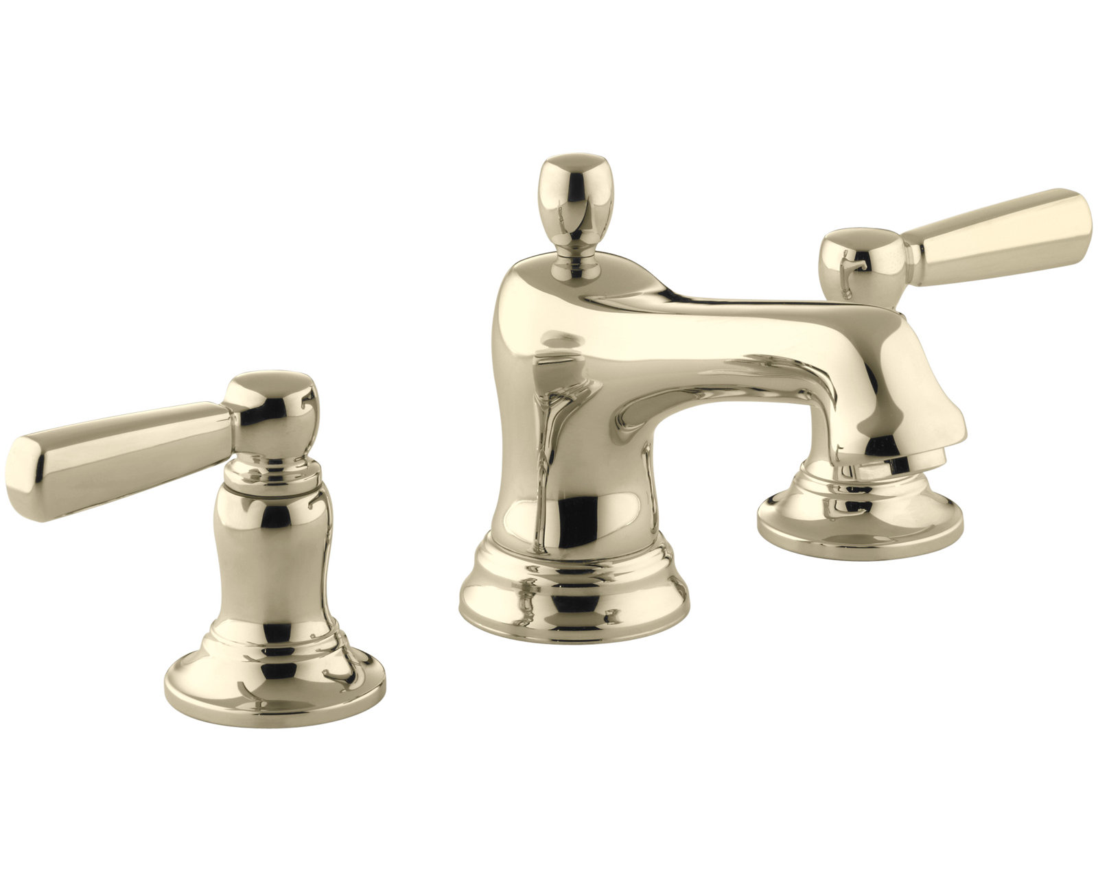 Bancroft Widespread Bathroom Faucet with Drain, Vibrant French Gold