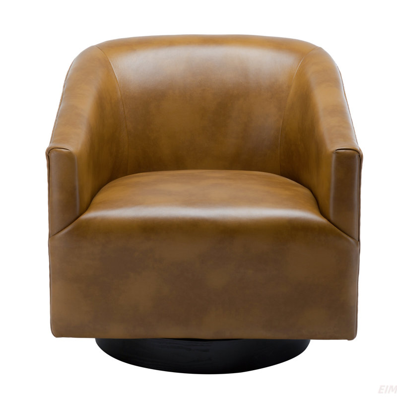 Fauteuil demi-tonneau pivotant Bevis, Chameau