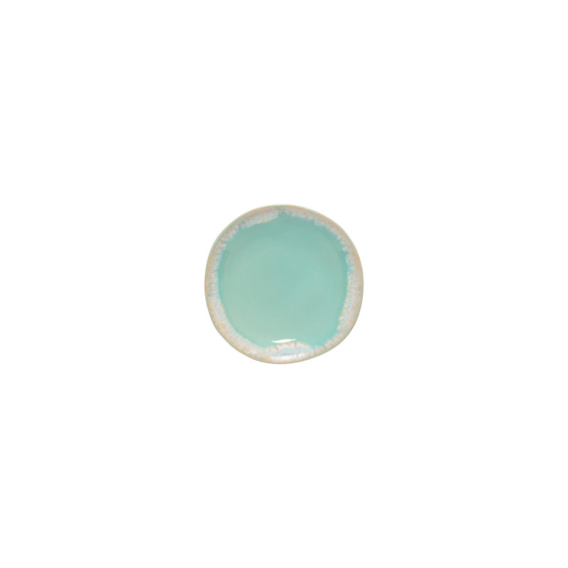 Grespresso Handmade Stoneware Appetizer Plate, Aqua