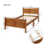 Lit plateforme en bois massif avec lit plateforme et base de lit simple avec tête de lit et pied de lit-1499305083-1499305080