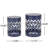 Navy Blue Iron Side Table - Modern, Rustproof, 13.92"W X 16.00"H Modern Outdoor Use, Blue, 12.00"W 12.00"D, Powder-Coated-1377567602