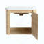 Meuble-lavabo mural avec lavabo en céramique et tablettes de rangement et 2 portes à fermeture en douceur, contreplaqué-825843208