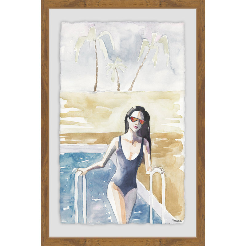 «Pool in Paradise» - reproduction de cadre photo, H 18 po x l 12 po x P 1,5 po