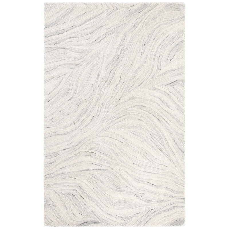 Radabaugh Hand Tufted Wool And Cotton With Latex Abstract Rug, Rectangle 3' x 5'