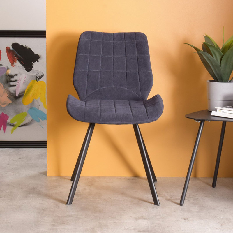 Chaise d'appoint rembourrée Lilah, Bleu ciel