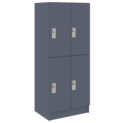 Armoire-penderie double à quatre compartiments avec porte